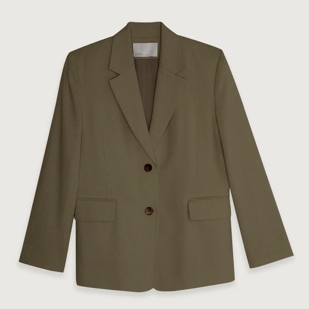 Oak + Fort linen blazer. NWT. Size M.